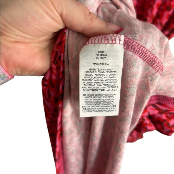 Boden Pink & Red Yoke Detail Belted Jersey Mini Dress Women’s Sz 12 Regular NWT - Picture 11 of 16